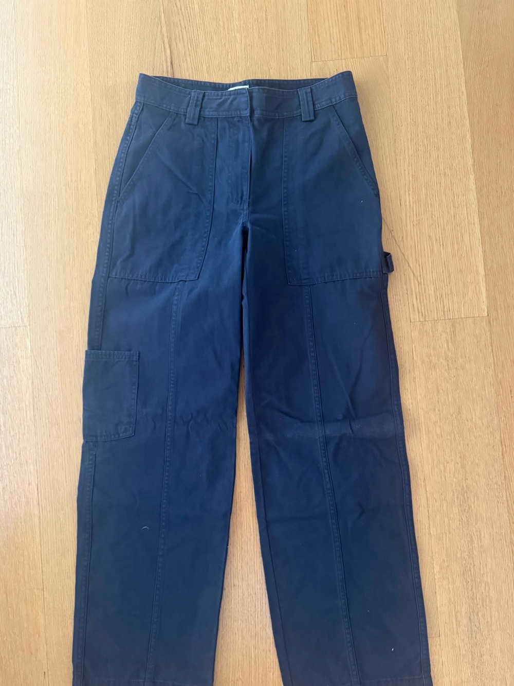 Aritzia TNA Navy Utility Denim - Classic Straight Fit